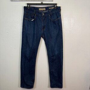 Guess1981 Jeans Huntington Regular Straight Men Size 34 Blue Casual Wester